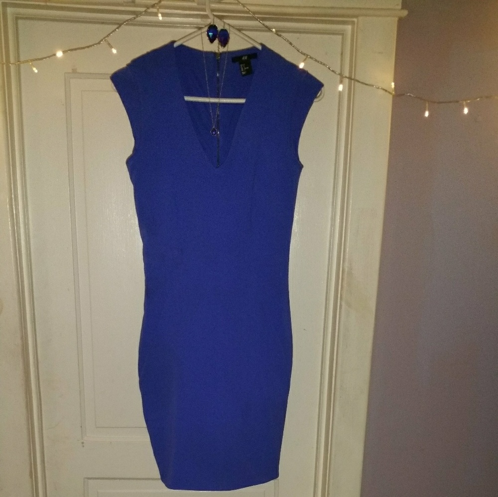H&M Royal Blue Holiday/Party Dress